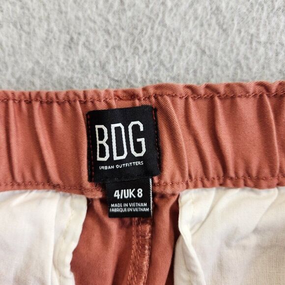 BDG Urban Outfitters Pants Womens 4 Brown Wide Leg Cropped High Rise Raw Hem - Picture 8 of 16